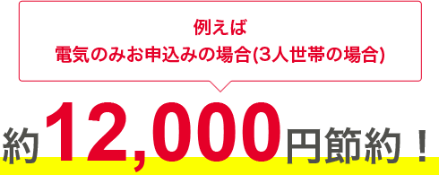 約12,000円節約！